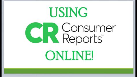 Consumer Reports Online Einloggen